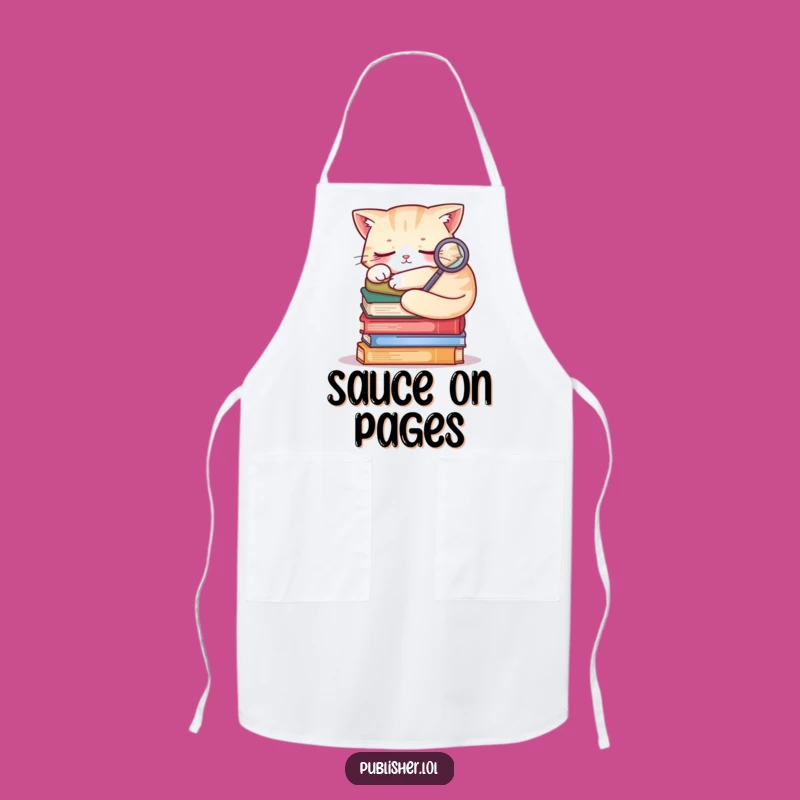 Funny Cat Chef Apron: Cook Up Some Cozy Mysteries In The Kitchen!