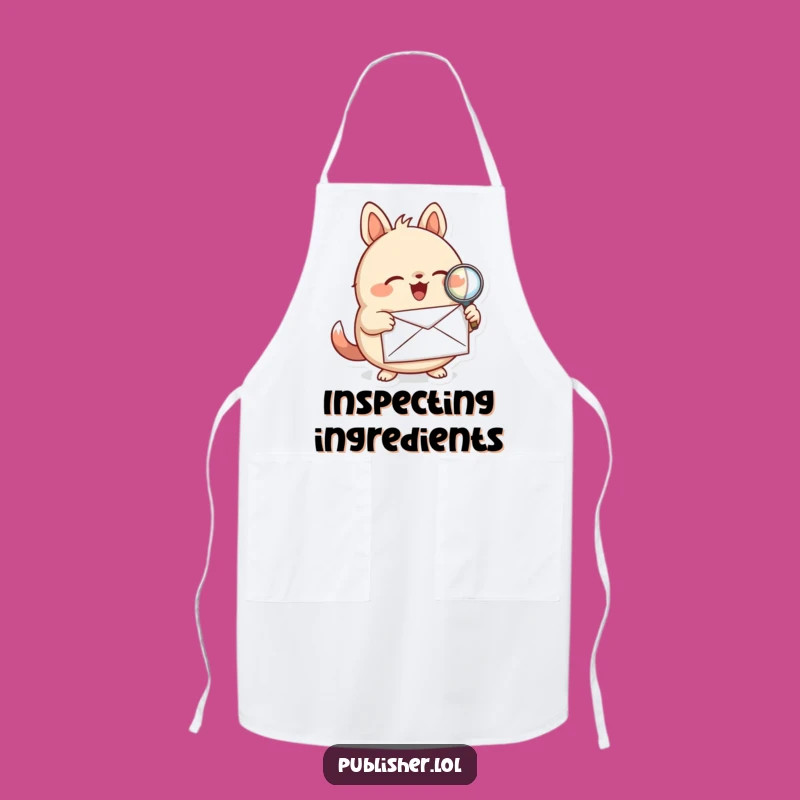 Funny Investigator Animal Apron: Cook Up Some Intrigue!