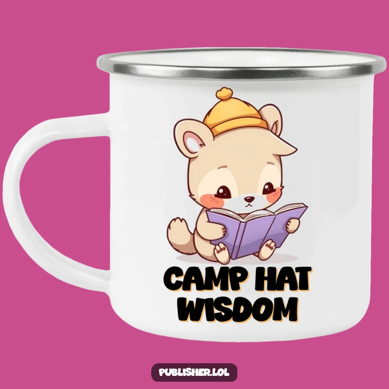 Funny Whimsical Animal Hat Camping Mug - Adventure & Hilarious Investigator
