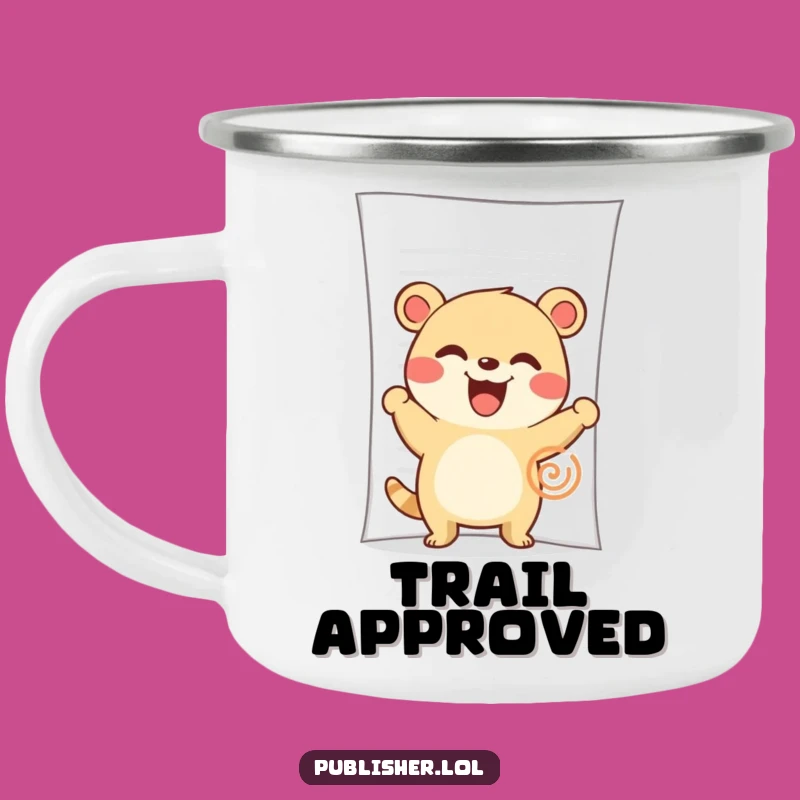 Funny Stamping Animal Camping Mug: Adventure Ready with a Hilarious Character, Unique Funny Gift!