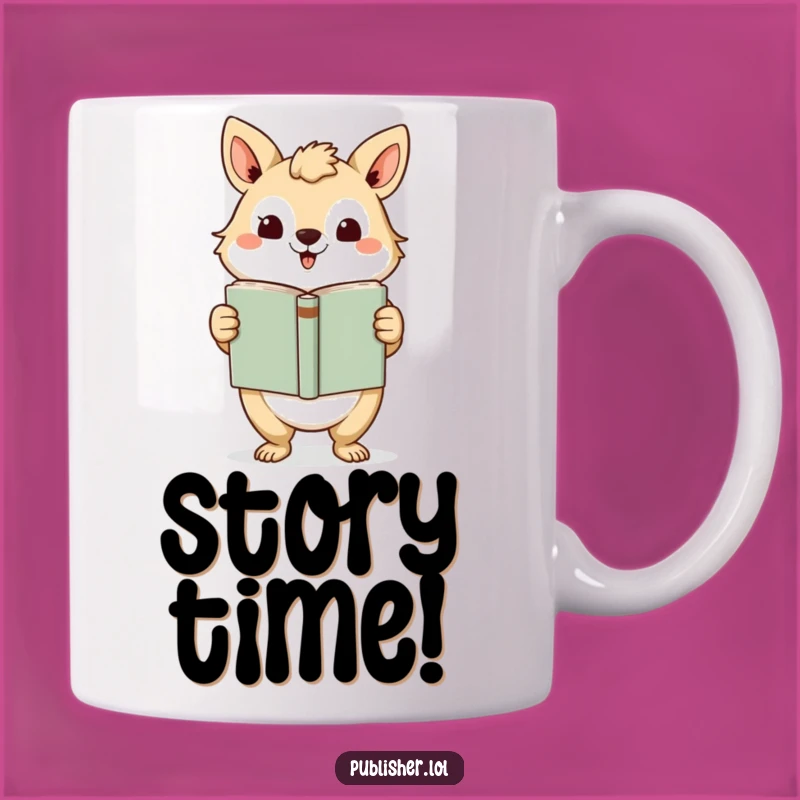 Funny Author's Debut Mug: Animal Presenting Book with Grand Gesture Gift