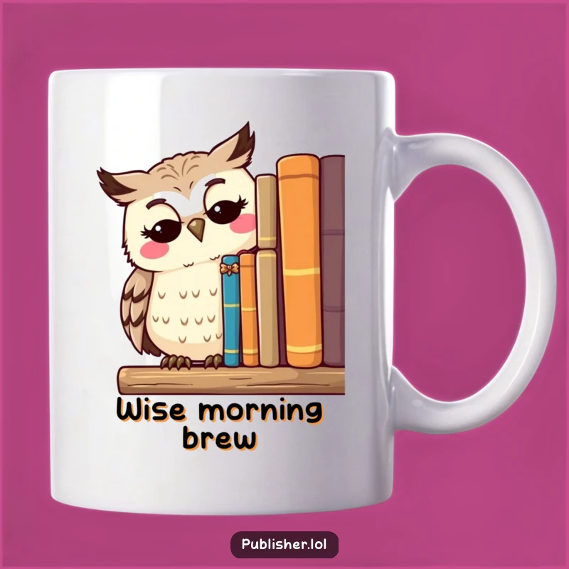 Funny Owl Scholar Mug - Wise Words for a Peaceful Mind's Gift