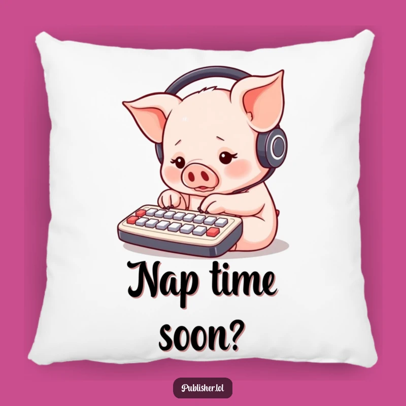 Funny Piglet Keyboard Pillow: Snuggle Up With This Hilarious Tech Design!