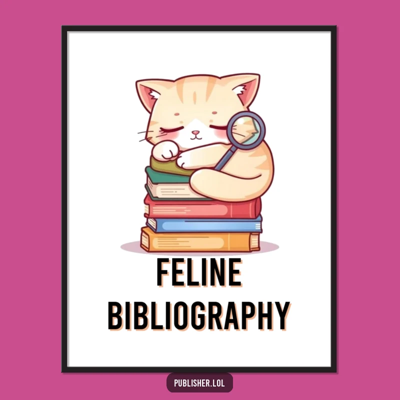 Funny Sleepy Cat Detective Digital Print: Instant Whimsy For Your Walls!