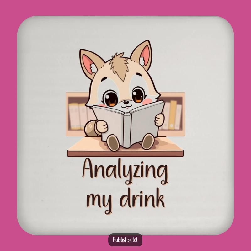 Funny Reviewing Animal Drink Coaster: Protect Surfaces with a Hilarious Character, Great Funny Gift!