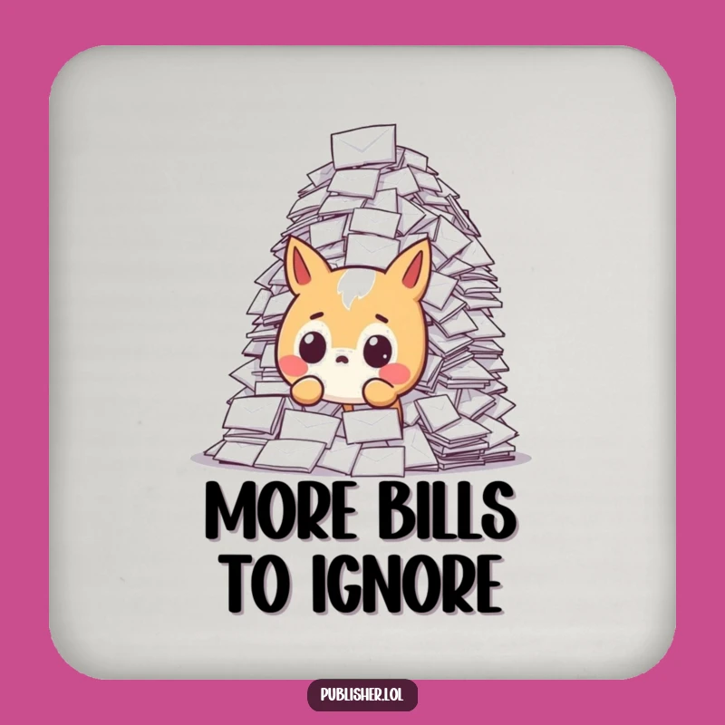 Funny Mail Surprise Coaster - Humorous Animal Gift to Protect Your Surfaces