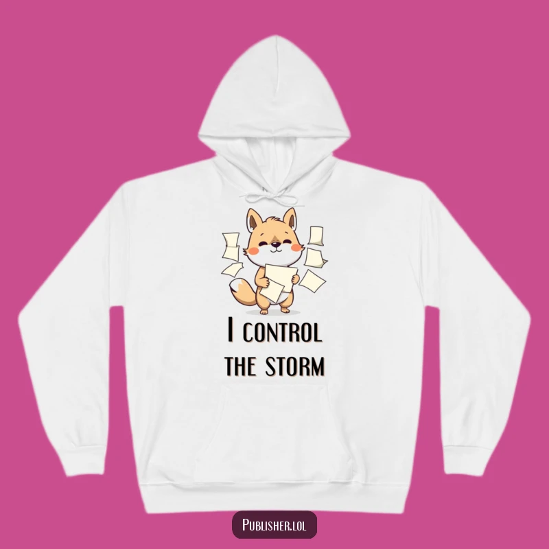 Cozy Funny Multitasking Animal Hoodie: Stay Warm While You Conquer
