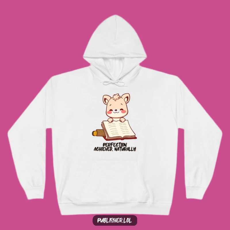 Funny Writer's Approval Hoodie - Cozy Animal Nodding Manuscript Gift