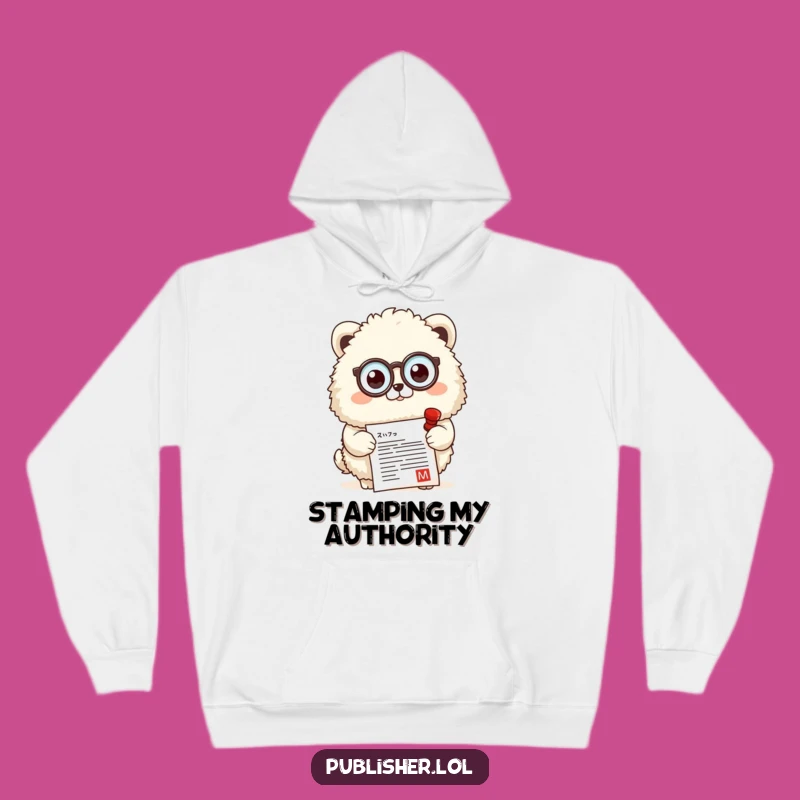 Cozy Funny Official Stamp Hoodie - Warmth and Approval for Chilly Days!