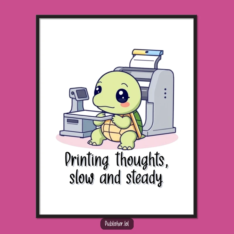 Thoughtful Free Printable Turtle Art - Print at Home Wisdom Decor