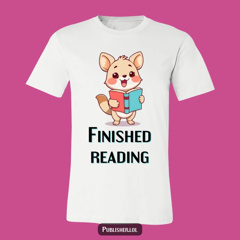 Funny Adorable Animal Book Presenter T-Shirt - Celebrate Reading Hilariously