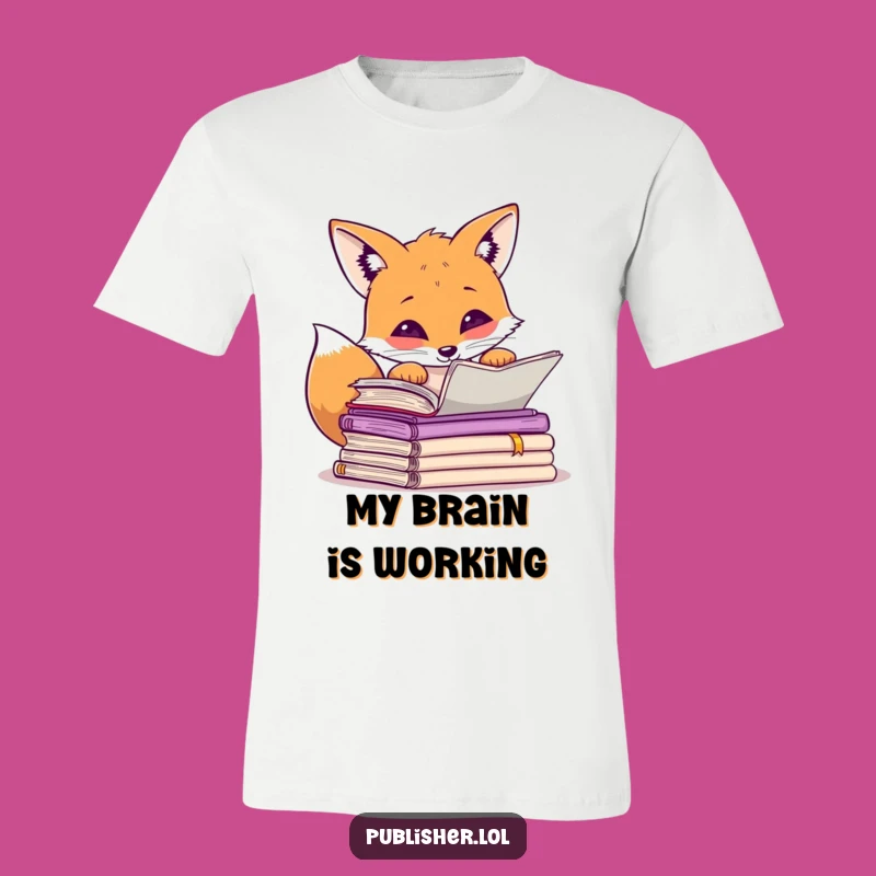 Funny Fox Manuscript T-Shirt: Unleash Your Inner Genius!