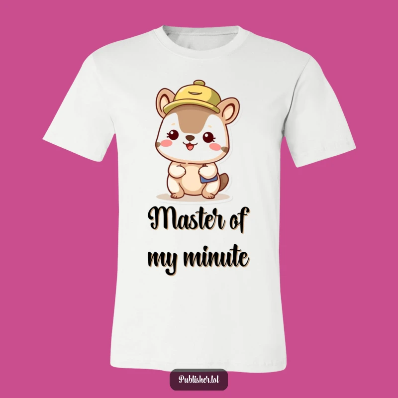 Funny Organized Animal T-Shirt - Busy Schedule Character Tee, Perfect Funny Gift