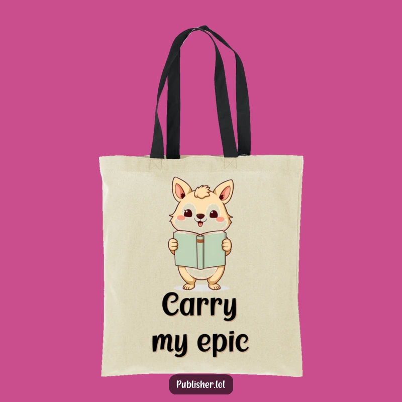 Funny Bookworm Tote Bag: Humorous Bag for Carrying Your Literary Finds