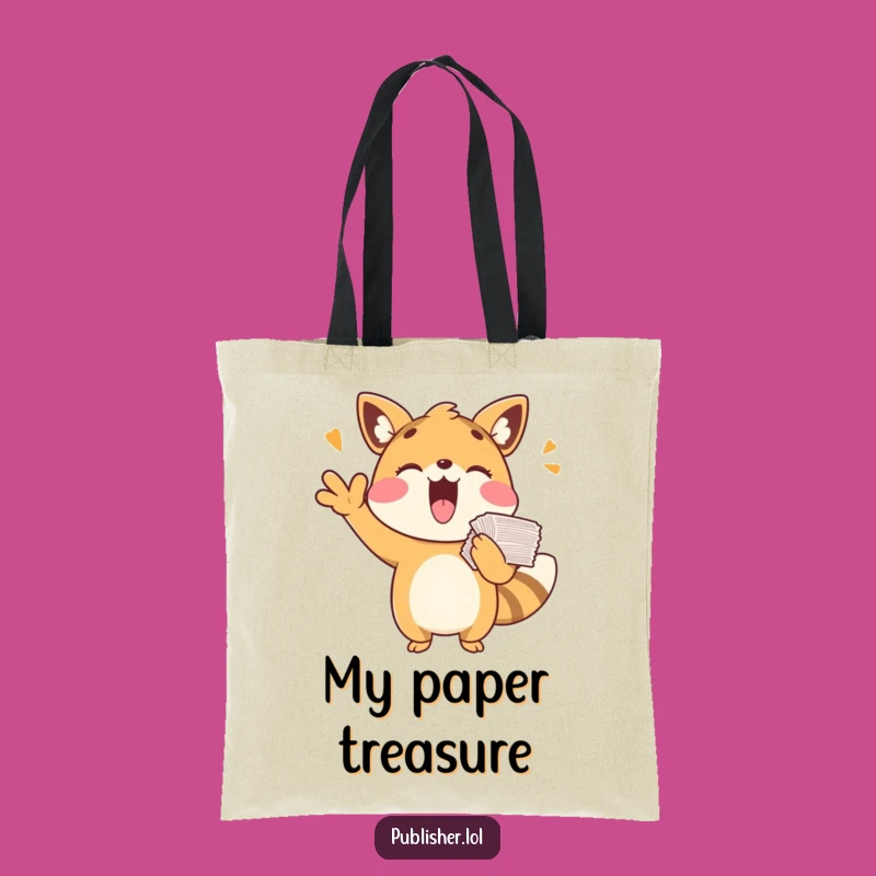 Funny Playful Animal Cheering Tote Bag - Carry Your Enthusiasm